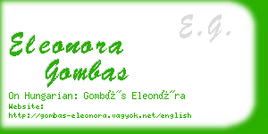 eleonora gombas business card